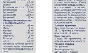 Инструкция по применению витаминного комплекса Элевит Пронаталь