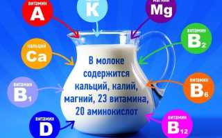 Какие витамины содержатся в молоке?