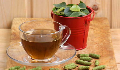 Настой на березовых листьях