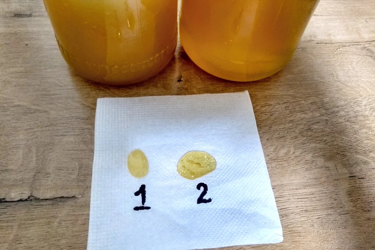 Определение меда с помощью бумаги